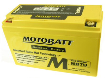 MotoBatt Quadflex Battery 12v 7ah